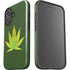 Marijuana Leaf Light Green iPhone 16 Plus Impact Case